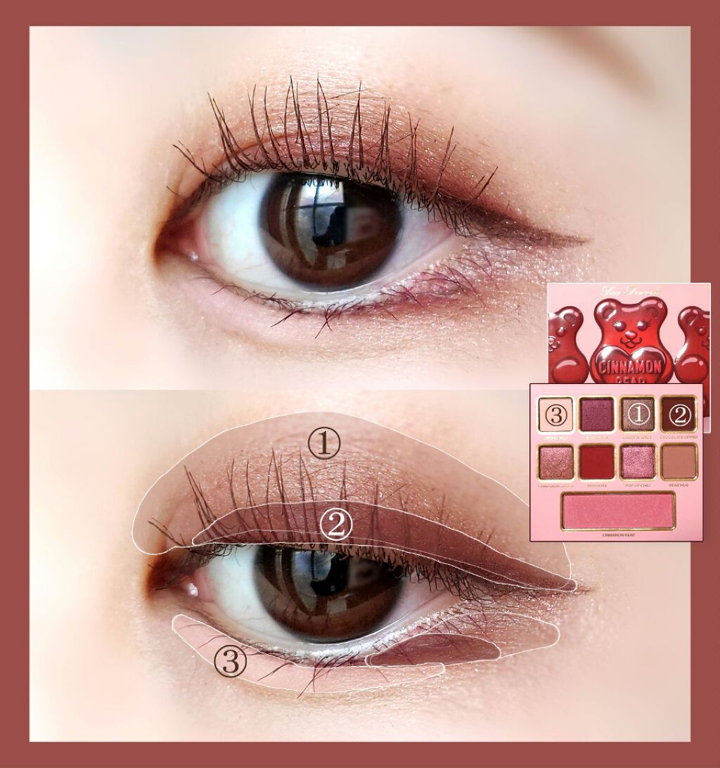 シナモン ベア メイクアップ コレクション/Too Faced/アイシャドウパレットを使ったクチコミ(2枚目)