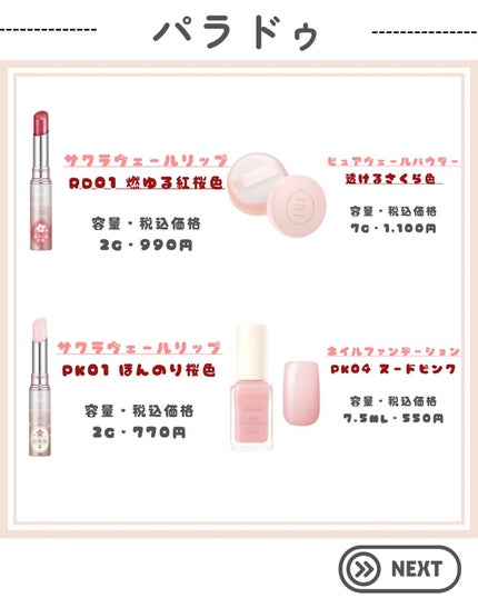 サクラヴェールリップ/パラドゥ/リップクリームを使ったクチコミ(4枚目)