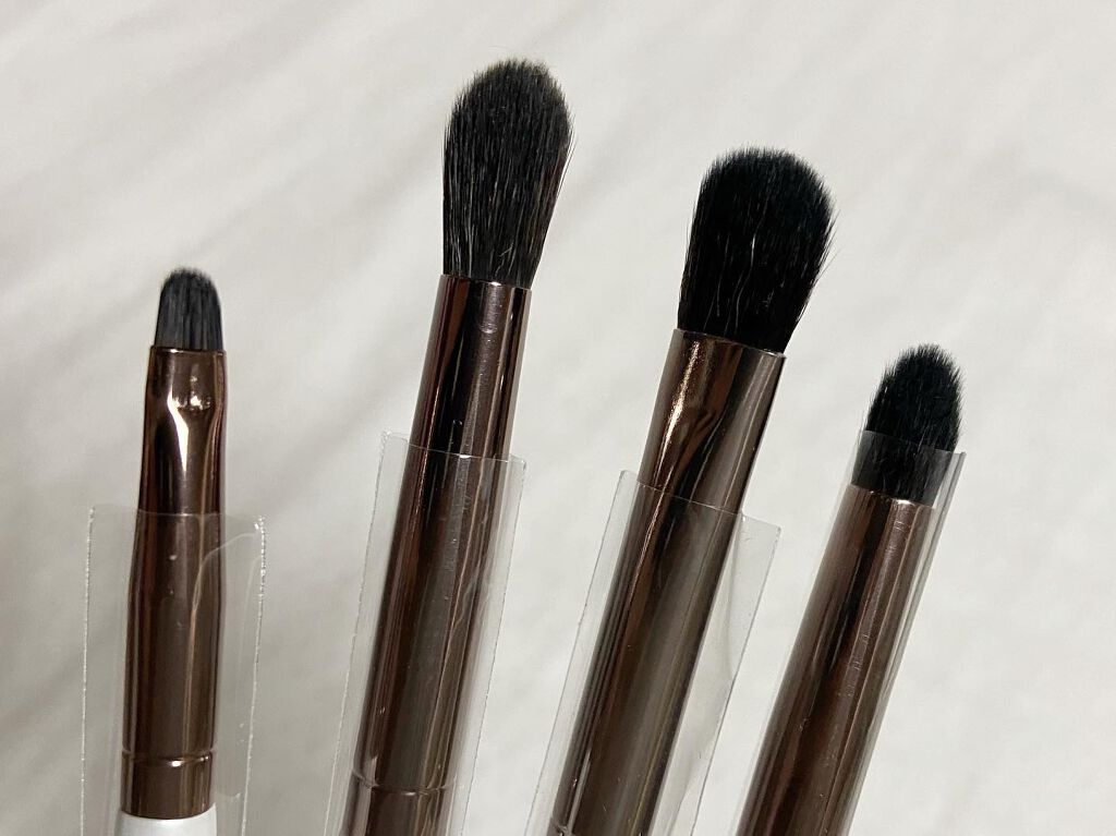 SIXPLUS ホワイトパール アイメイクブラシ 7本セット/SIXPLUS/メイクブラシを使ったクチコミ（3枚目）