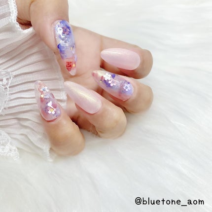 ⋆͛🦖⋆͛aomi on LIPS 「春のインク祭り🌸∗*゚桜が咲き始めてきましたねー!春色で作って..」(5枚目)