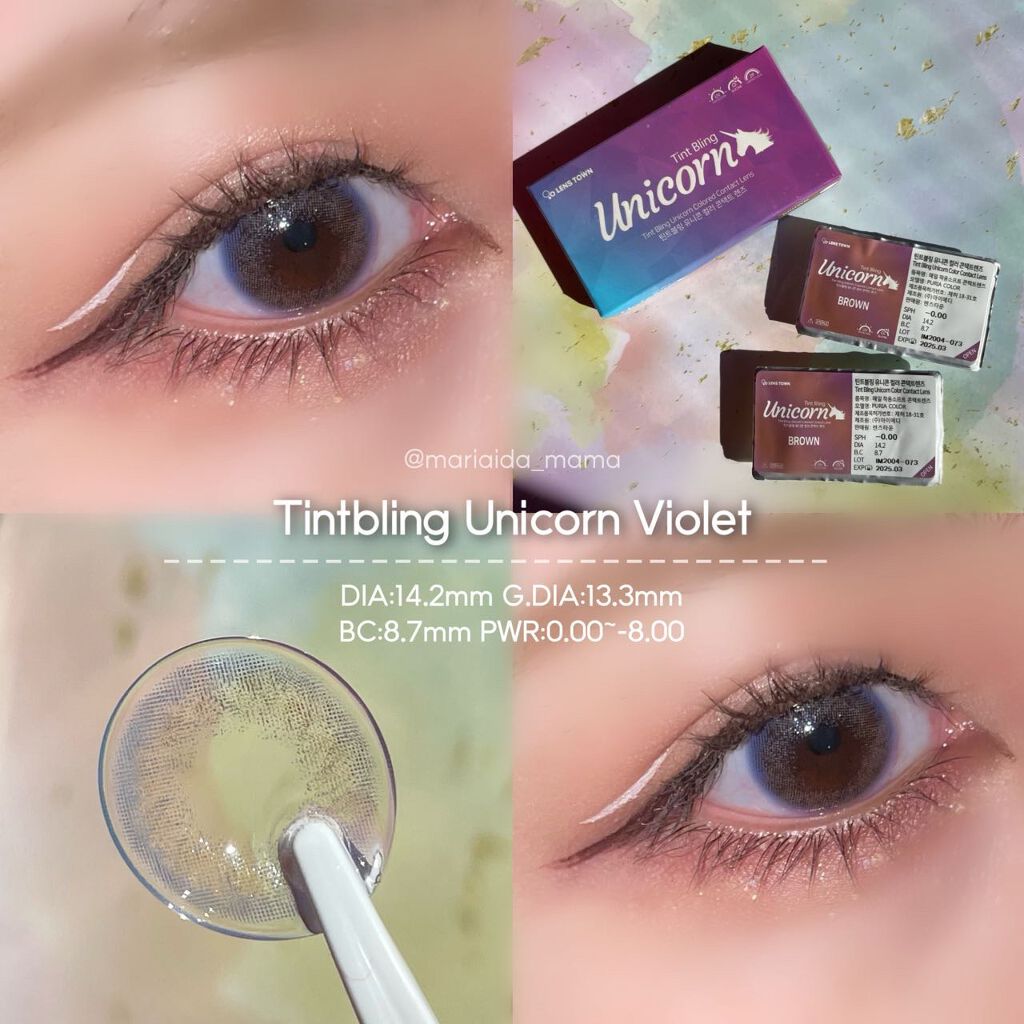 Tint Bling UNICORN/THEPIEL/カラーコンタクトレンズを使ったクチコミ(1枚目)