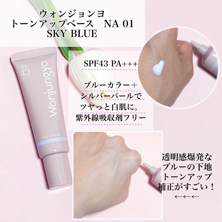 ウォンジョンヨ トーンアップベース NA/Wonjungyo/化粧下地を使ったクチコミ（2枚目）
