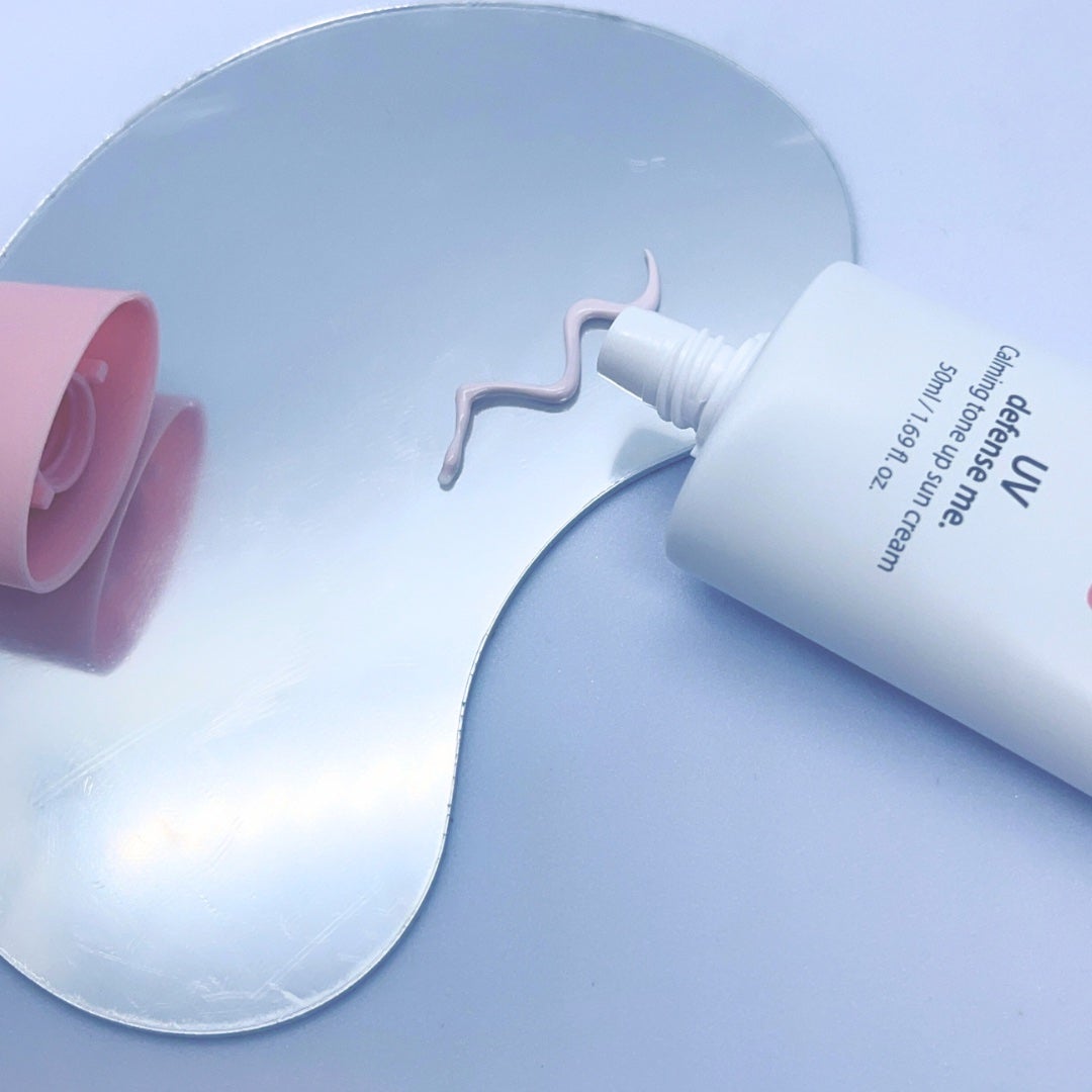 UVディフェンスミー カーミングトーンアップサンクリーム/make prem/日焼け止めクリームを使ったクチコミ(3枚目)