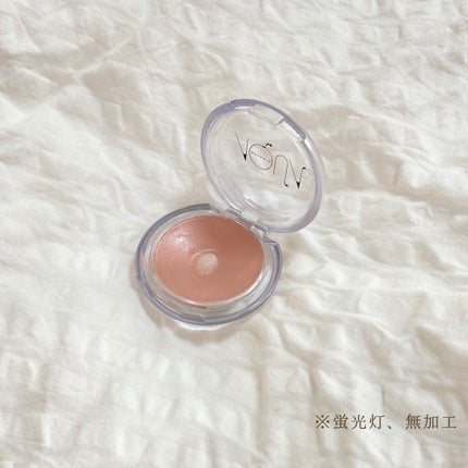 オーガニッククリームチーク 02 ミルキーフィグ/アクア・アクア/ジェル・クリームチークを使ったクチコミ(2枚目)