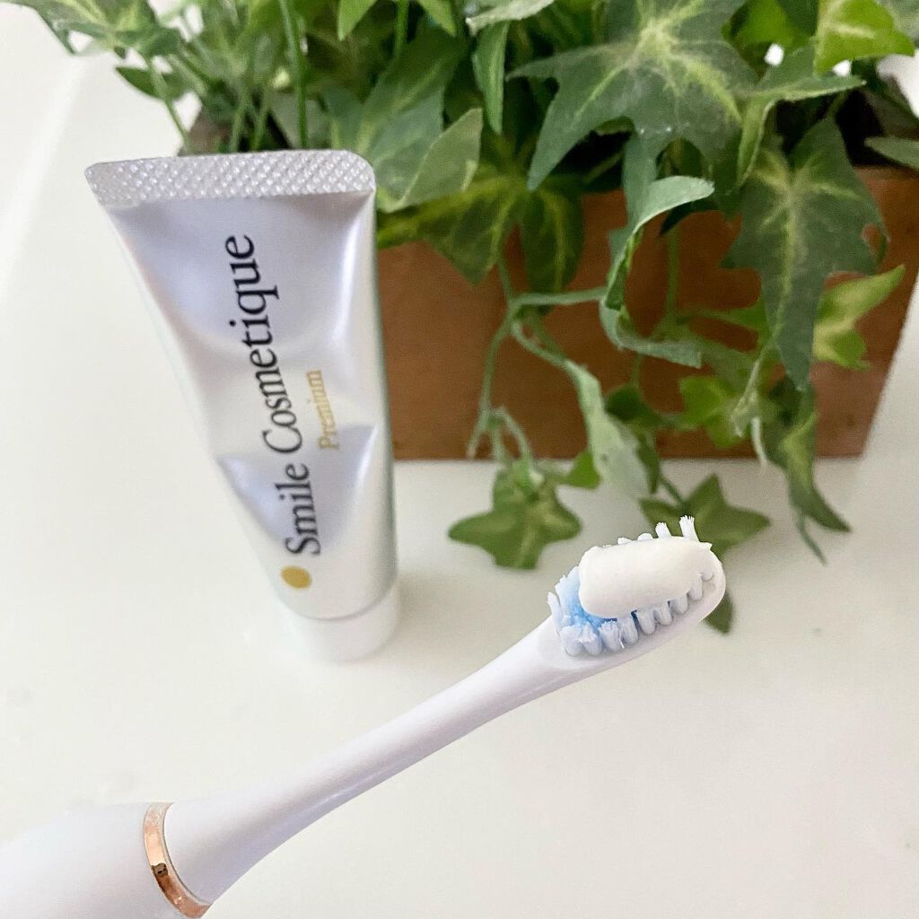 プレミアム ホワイトニングポリッシュ/Smile Cosmetique/歯磨き粉を使ったクチコミ（3枚目）