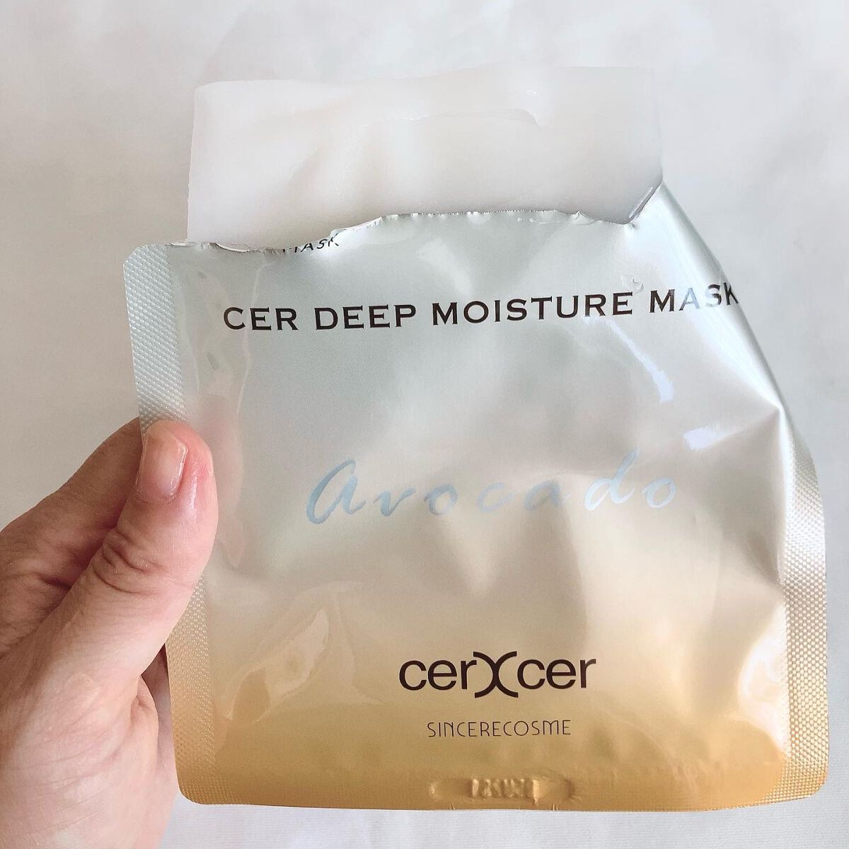 ディープモイスチャー マスク　(ケアクリーム付き)/cerXcer/シートマスク・パックを使ったクチコミ（2枚目）