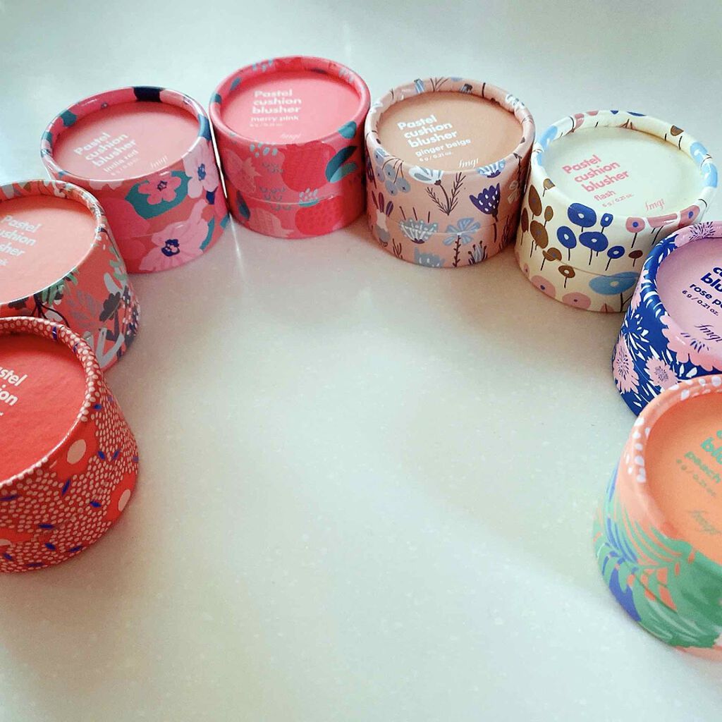 パステルクッションブラッシャー/THE FACE SHOP/パウダーチークを使ったクチコミ（3枚目）