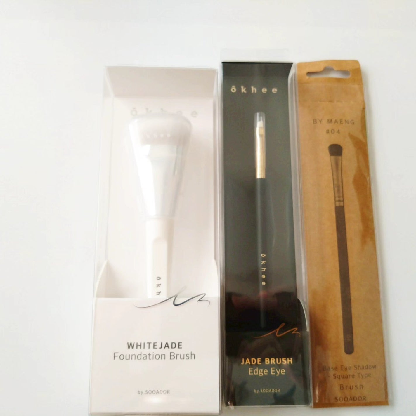 okhee 白玉ファンデーションブラシ/SOOA DOR/メイクブラシを使ったクチコミ(2枚目)