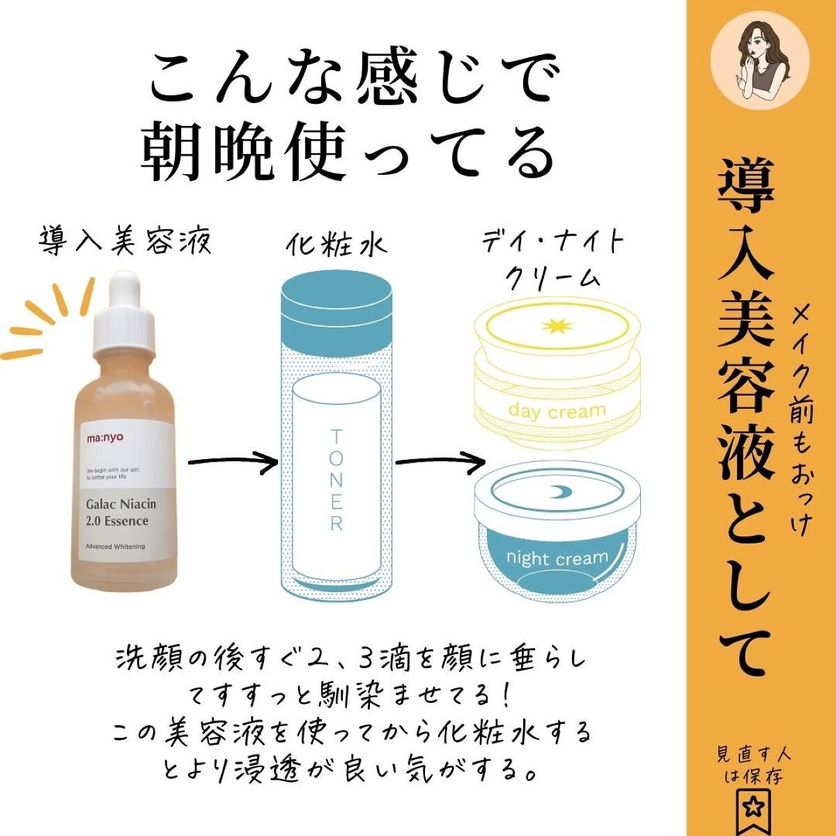 ガラクナイアシン2.0エッセンス/manyo/美容液を使ったクチコミ(6枚目)