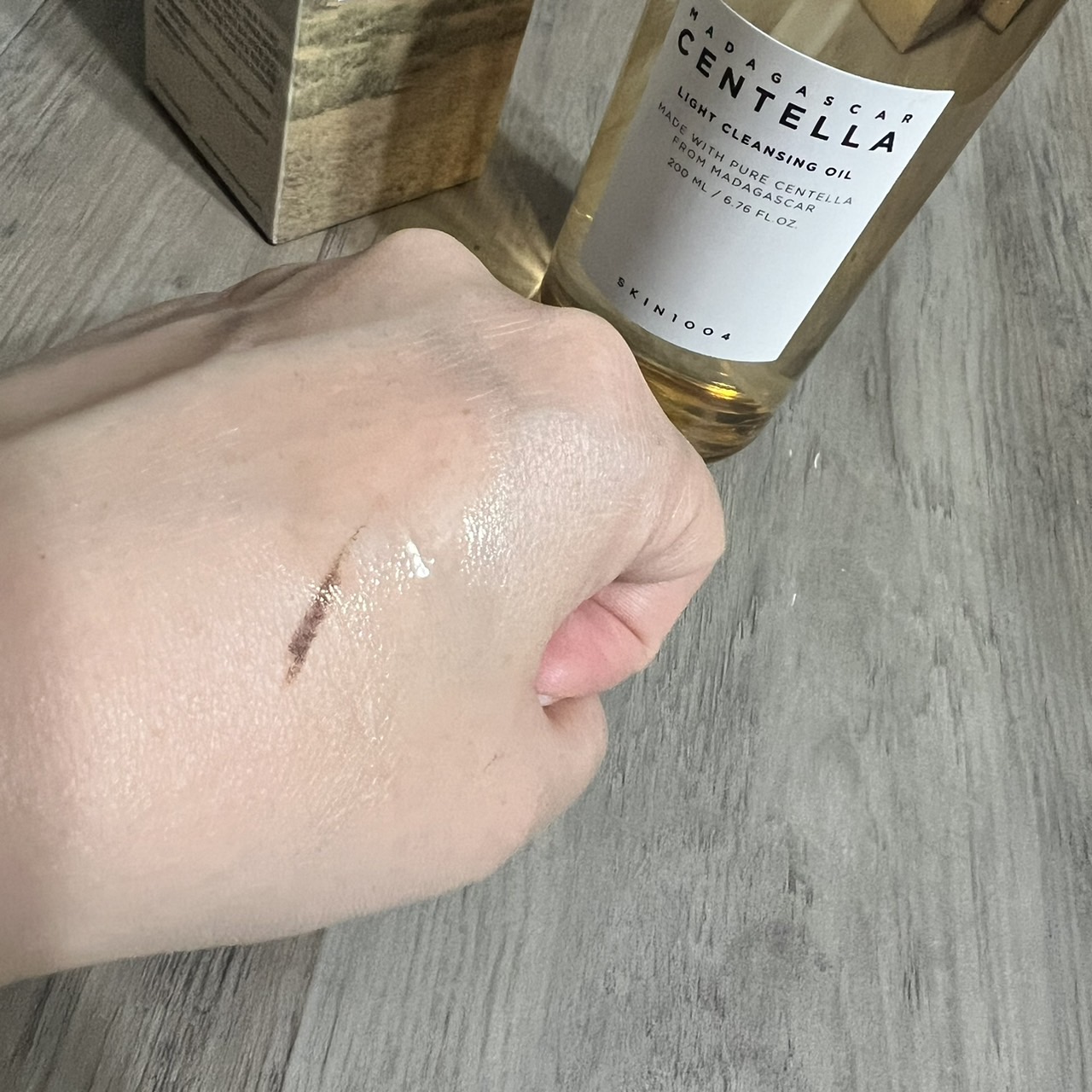 センテラ ライトクレンジングオイル/SKIN1004/オイルクレンジングを使ったクチコミ（2枚目）