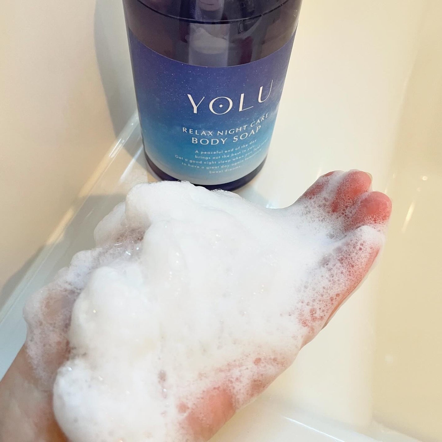 リラックスナイトケアボディソープ/YOLU/ボディソープを使ったクチコミ(2枚目)