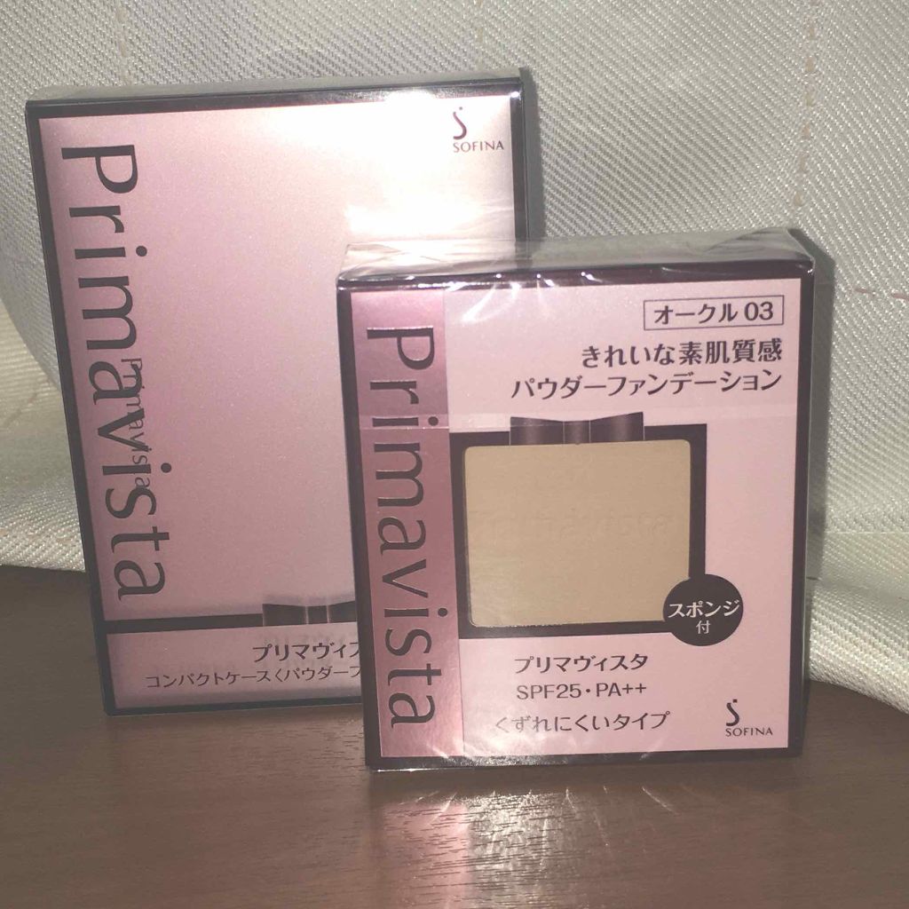 くずれにくい きれいな素肌質感パウダーファンデーション/プリマヴィスタ/パウダーファンデーションを使ったクチコミ(1枚目)