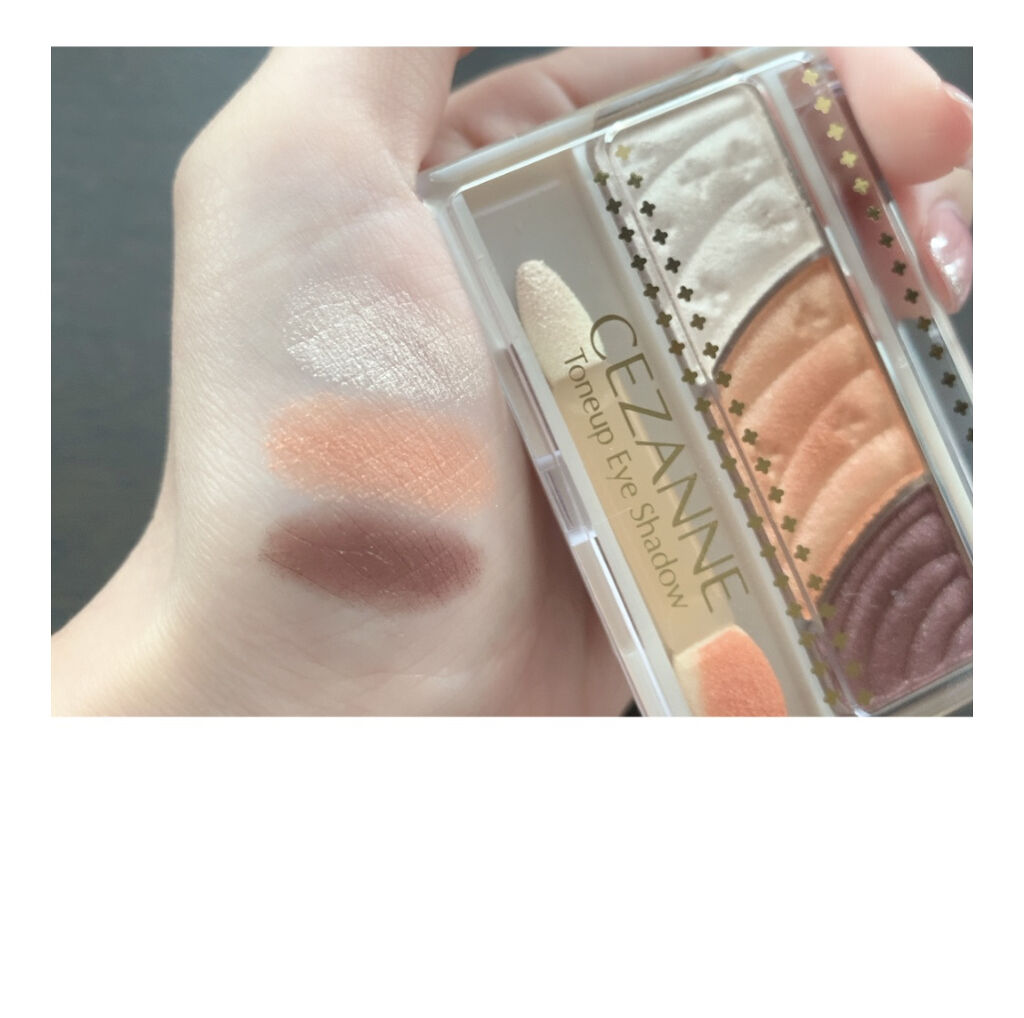 トーンアップアイシャドウ/CEZANNE/アイシャドウパレットを使ったクチコミ（2枚目）