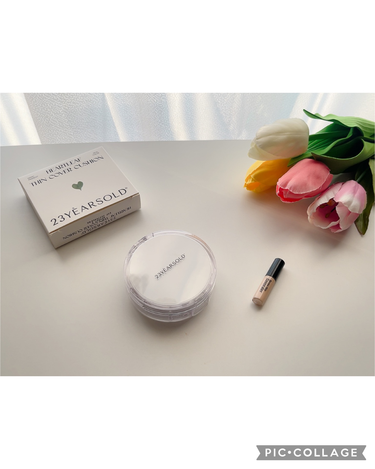 ハートリーフシーンカバークッション 23 バターベージュ/23years old/クッションファンデーションを使ったクチコミ（1枚目）