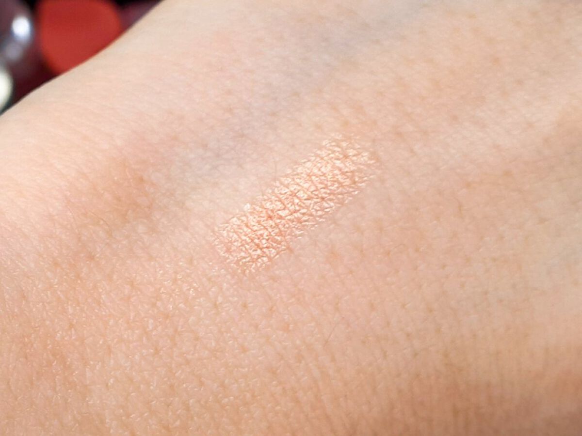 涙袋アイシャドウ（ステックアイシャドウ） 04 ピーチシマー/coou/スティックアイシャドウを使ったクチコミ（2枚目）