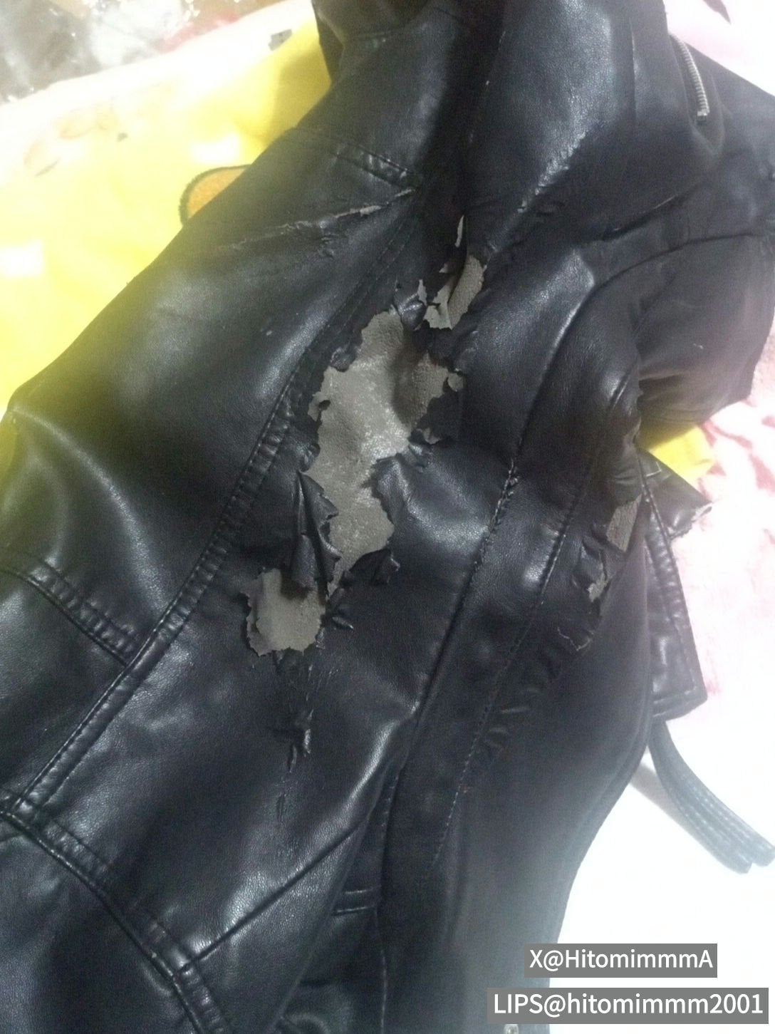 HITOMIMMM【ガッパ隊】@スキンケアヲタク on LIPS 「#断捨離・なんちゃって革ジャン確か高校3年生の時に母親から2n..」(3枚目)