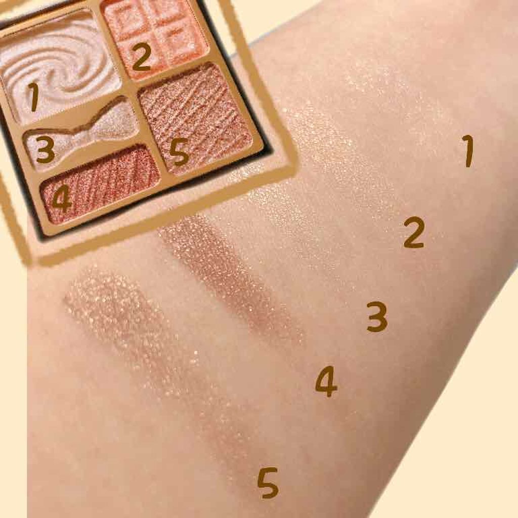 プレミアムガトーシャドウ/スウィーツ スウィーツ/アイシャドウパレットを使ったクチコミ(2枚目)