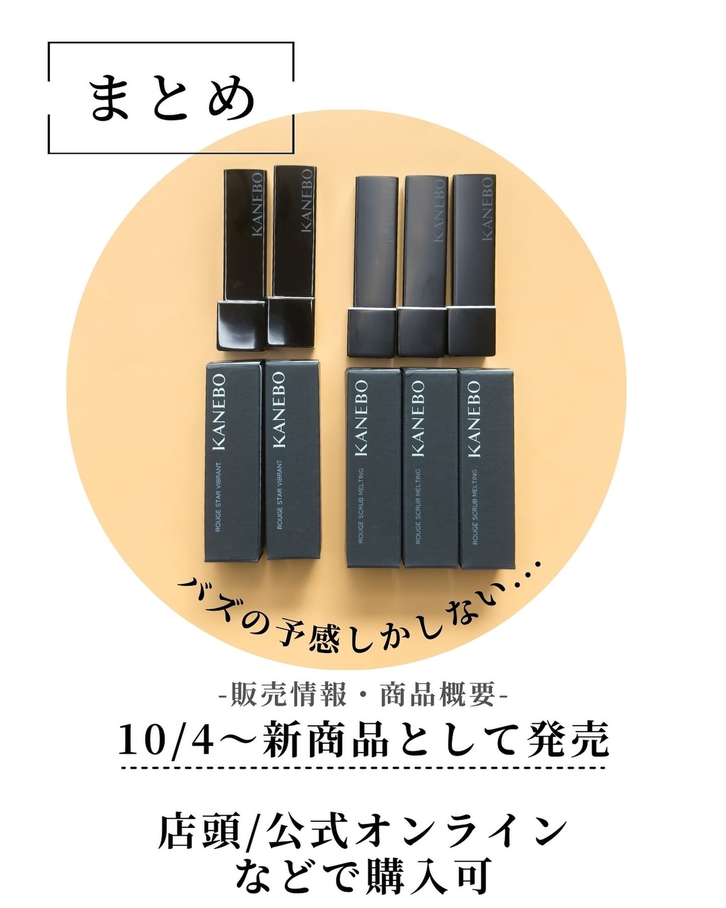 KANEBOの口紅 ルージュスターヴァイブラント他、1商品を使った KANEBOの口紅 ルージュスターヴァイブラント他、1商品を使った