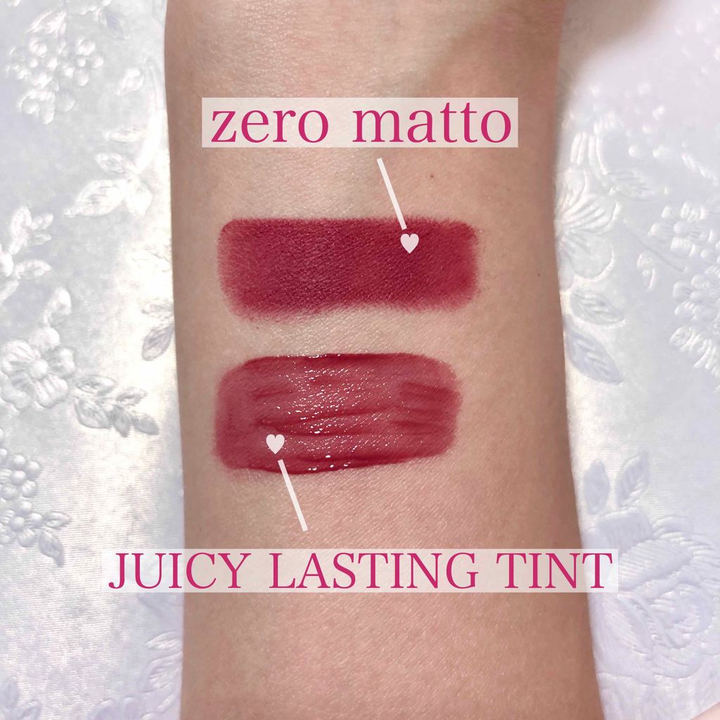 ジューシーラスティングティント/rom&nd/リップティントを使ったクチコミ（3枚目）