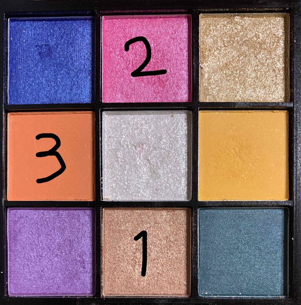 UR GLAM　BLOOMING EYE COLOR PALETTE/U R GLAM/アイシャドウパレットを使ったクチコミ（3枚目）