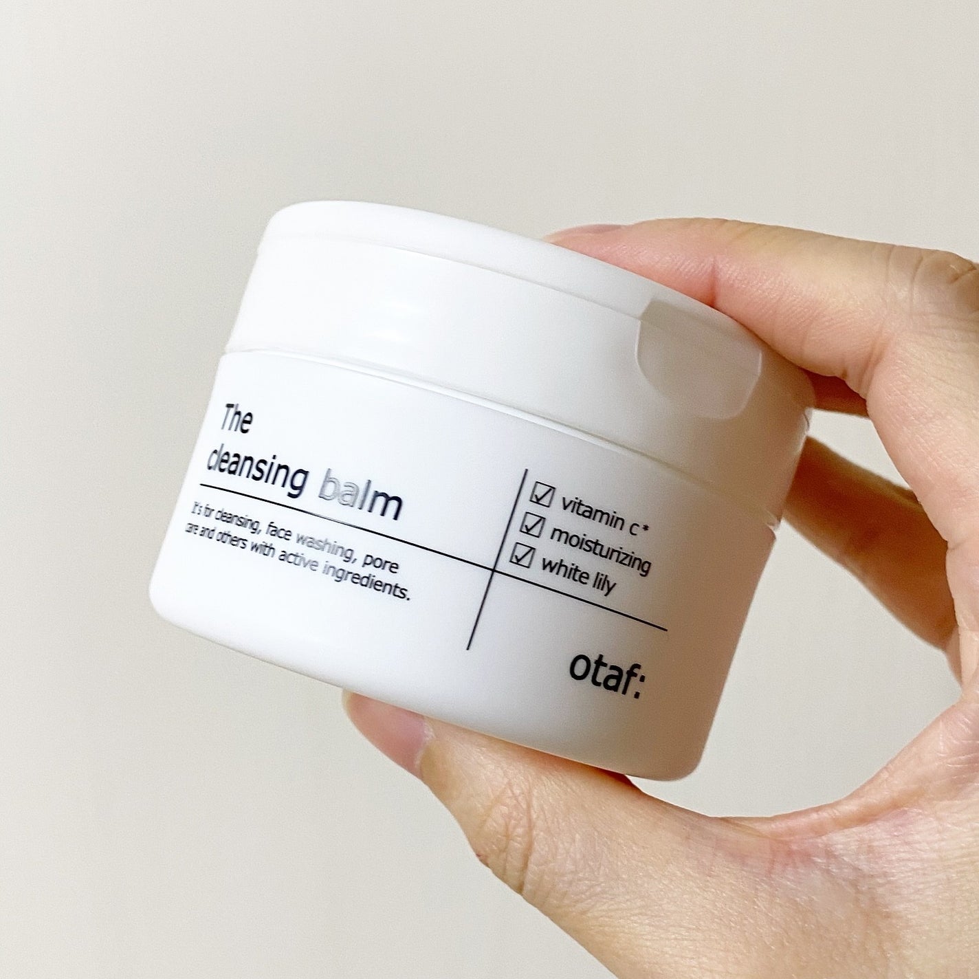 クレンジングバーム/otaf:/クレンジングバームを使ったクチコミ(5枚目)