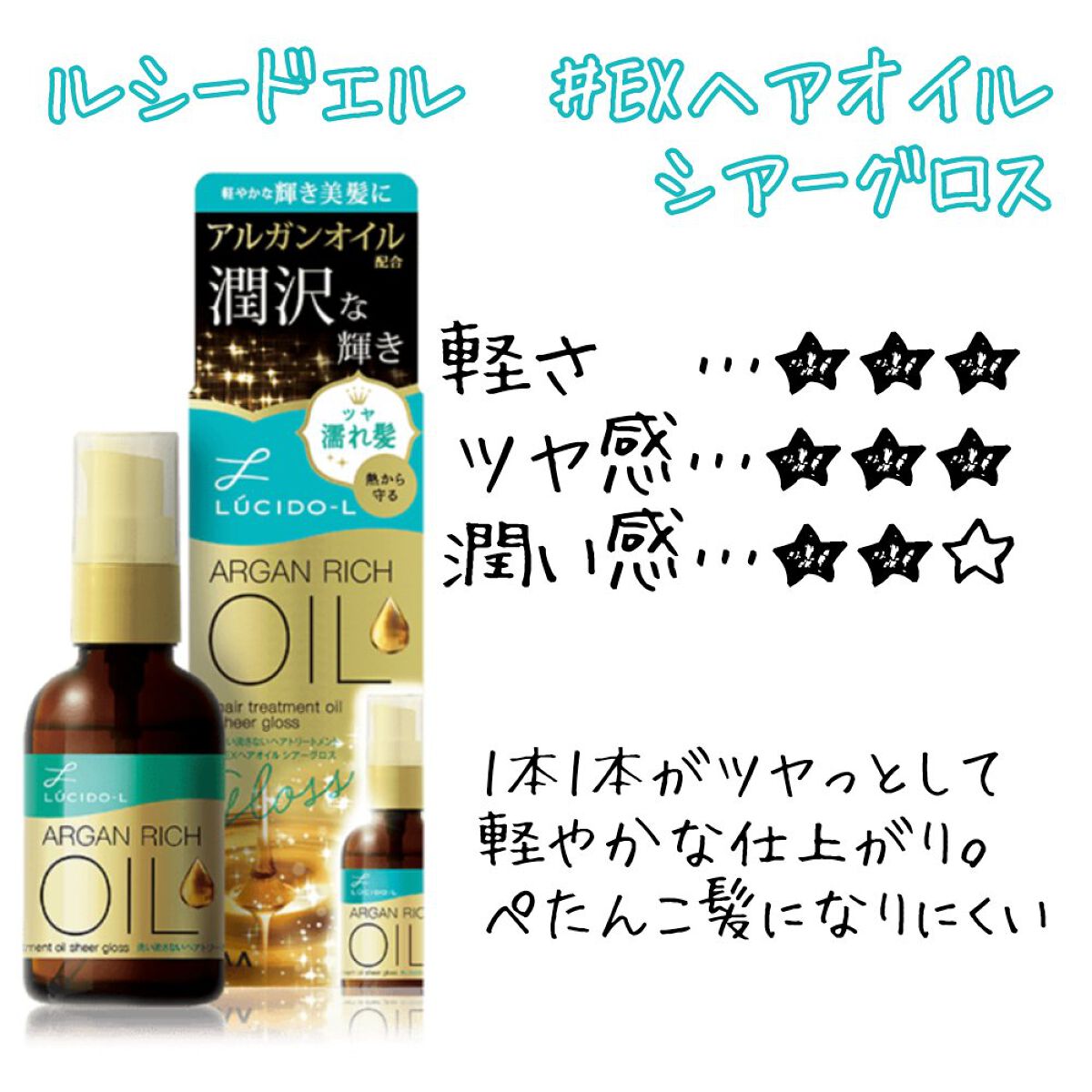 オイルトリートメント #EXヘアオイル/ルシードエル/ヘアオイルを使ったクチコミ（3枚目）