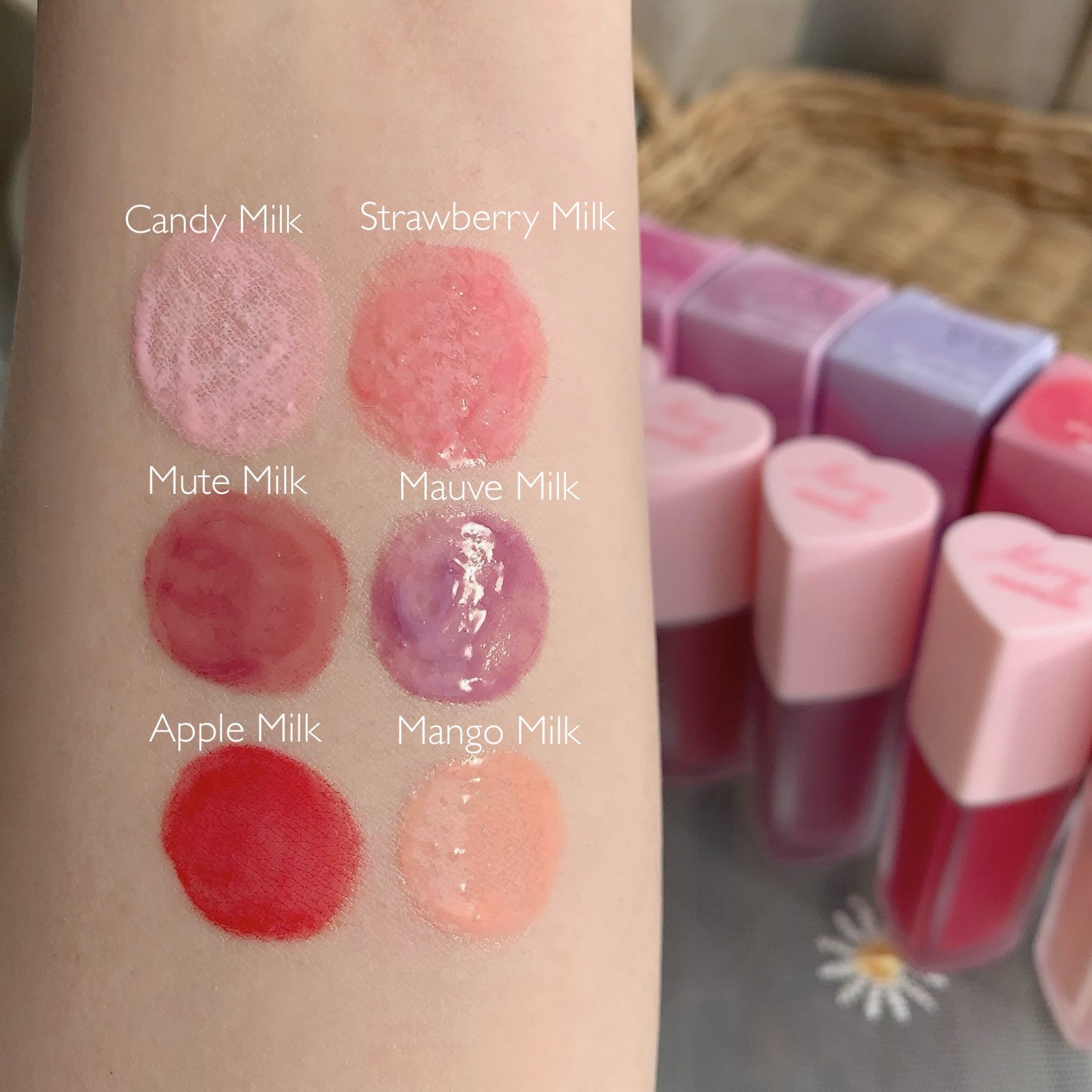 ミルクハートティントリップアンドチーク/Merrymonde/リップティントを使ったクチコミ(3枚目)