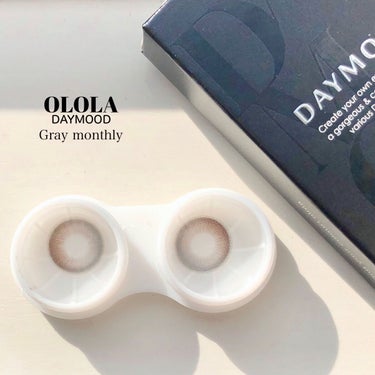 OLOLA デームードグレーマンスリー (DAYMOOD GRAY monthly)のクチコミ「グラデーションが可愛すぎる！水光カラコンが100円で手に入るチャンス？！最後まで見てね！

O.....」（2枚目）