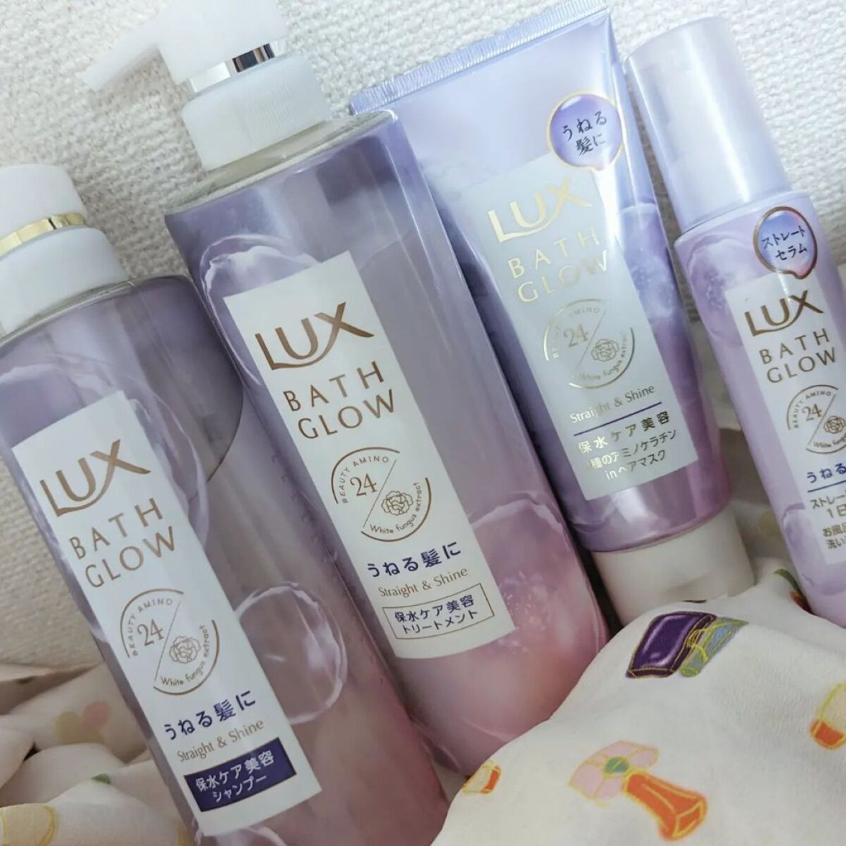 バスグロウ ストレート&シャイン シャンプー/トリートメント/LUX/市販シャンプーを使ったクチコミ（1枚目）