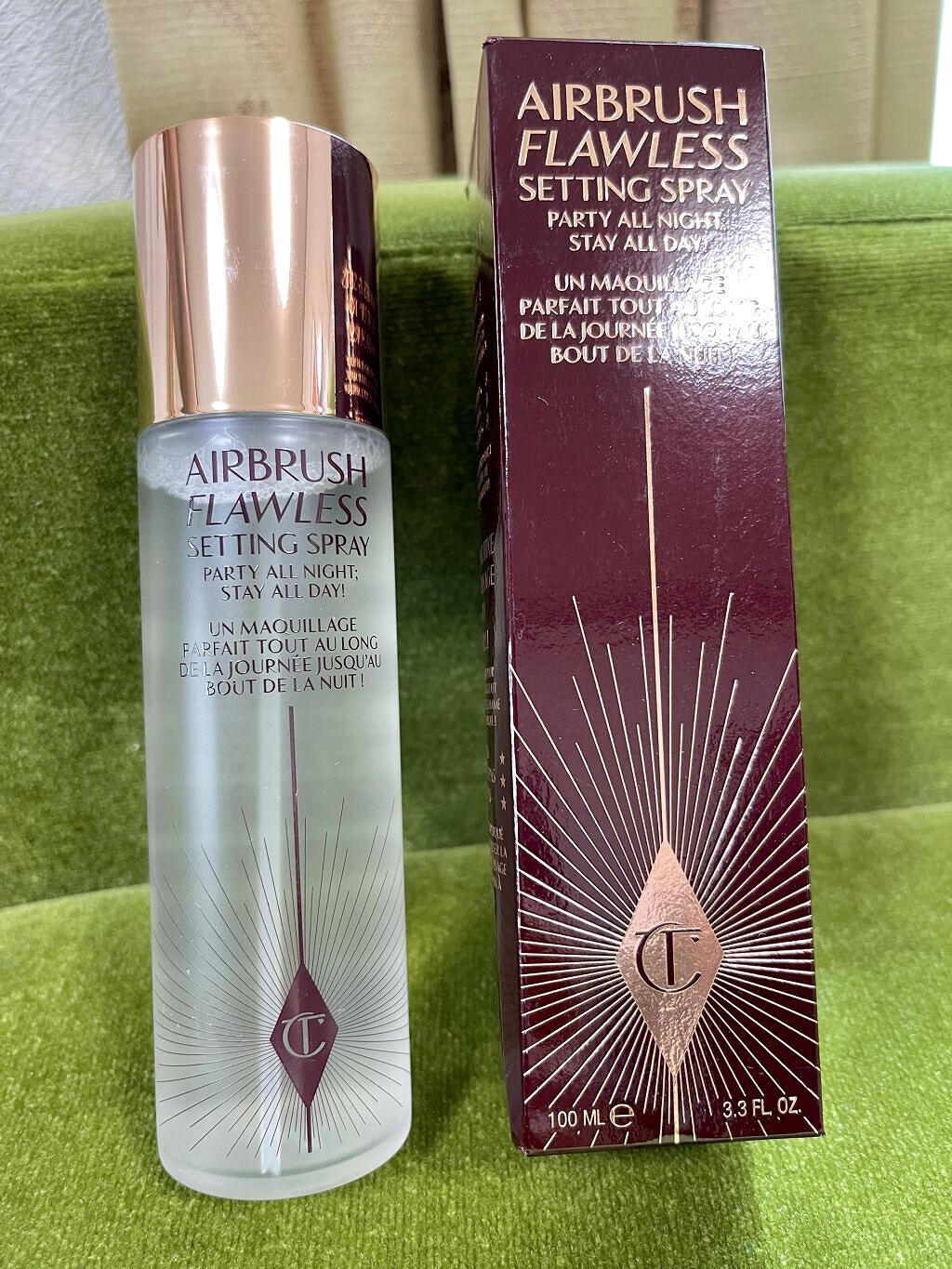  エアブラシ フローレス セッティング スプレー/Charlotte Tilbury/ミスト状化粧水を使ったクチコミ（1枚目）