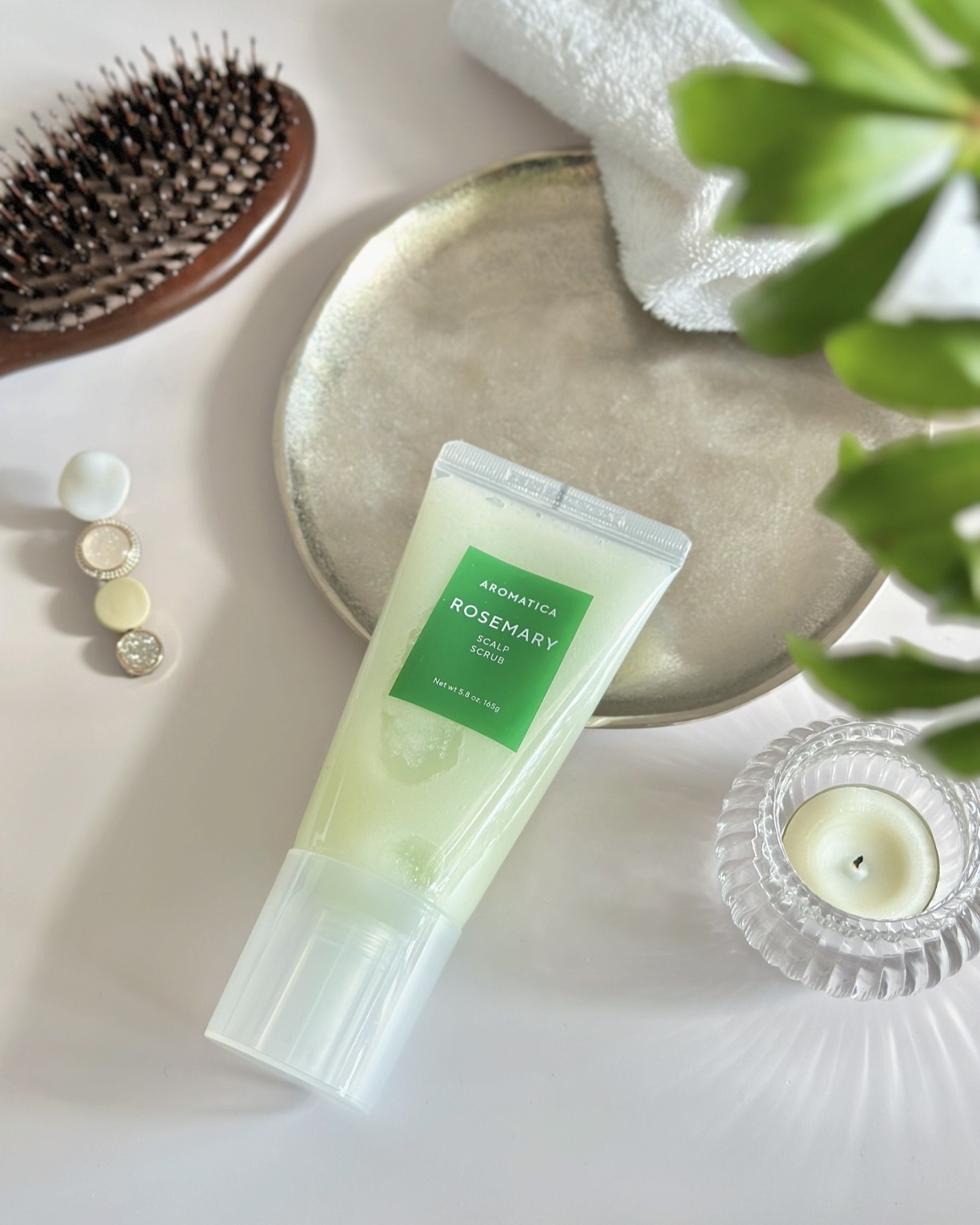 ローズマリー スカルプ スクラブ/AROMATICA/ヘッドスクラブを使ったクチコミ（2枚目）