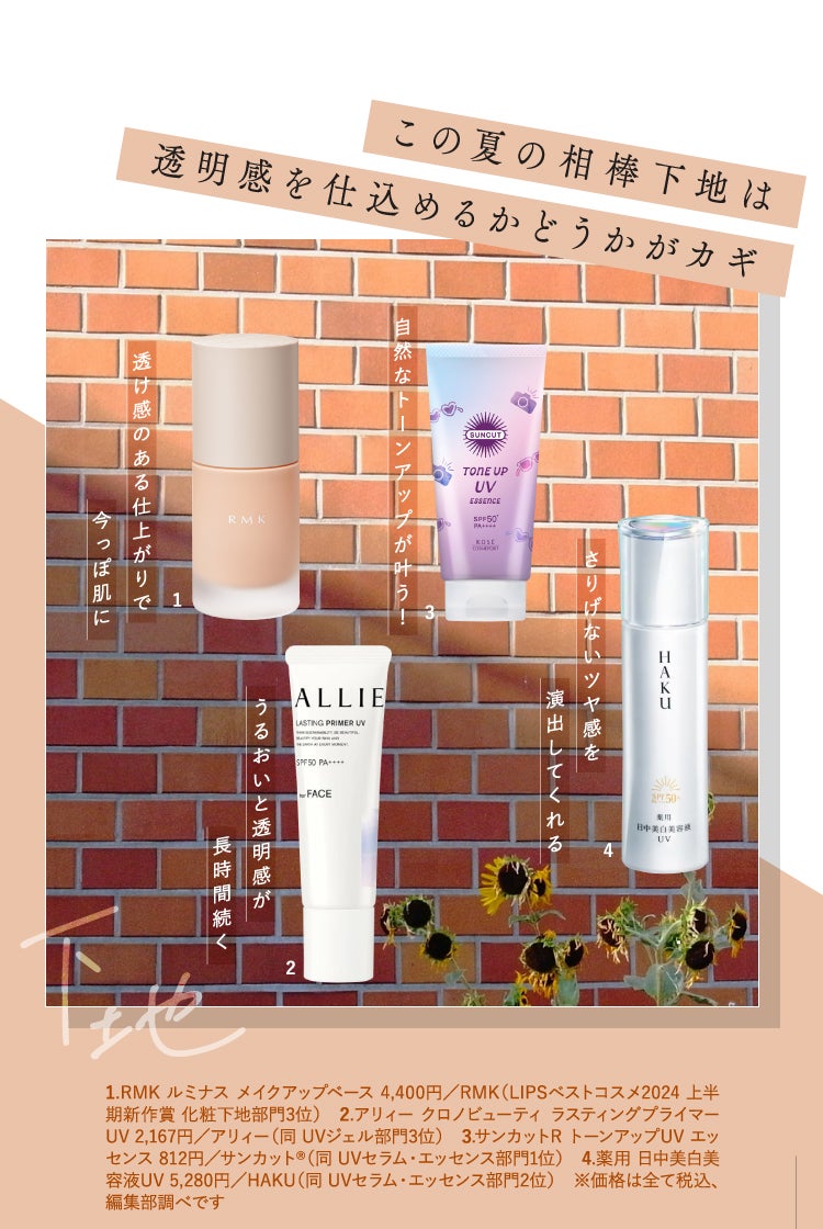 【LIPSベストコスメ2024 上半期】夏のベースメイクの新ルールの画像