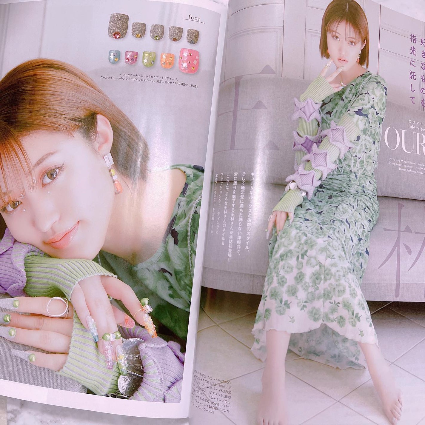 なかやまちえこ on LIPS 「足のアシメネイルもかわいいです♡⠀⠀@nailvenus_ma..」(4枚目)