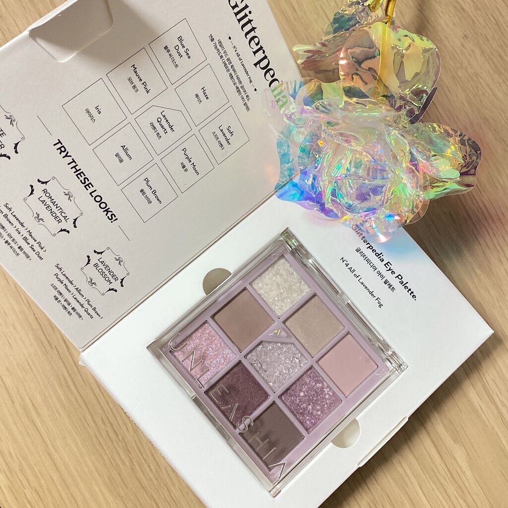 グリッターペディアアイパレット/unleashia/アイシャドウパレットを使ったクチコミ(1枚目)
