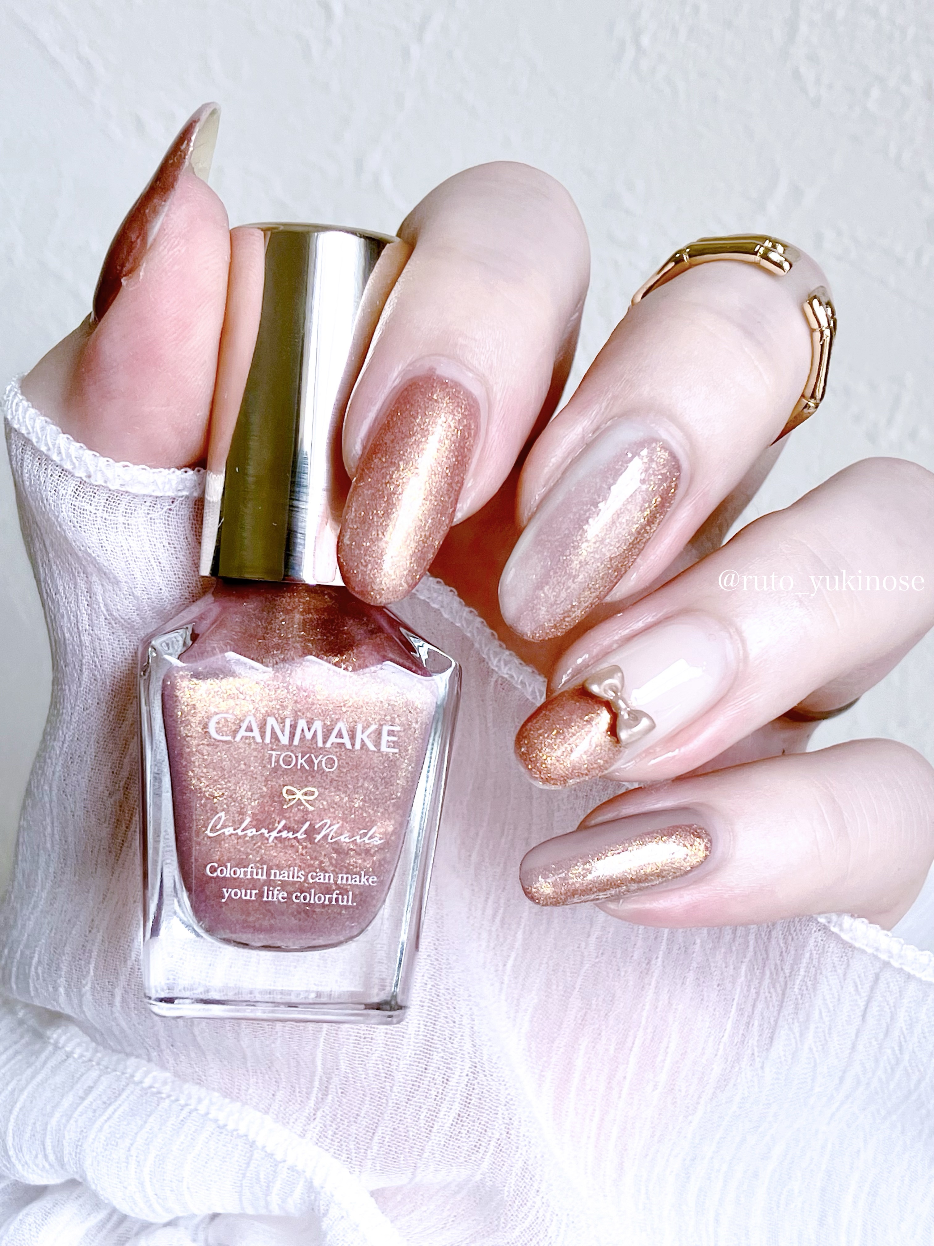 ACネイルエナメル 032S ペールブラウン/セリア/マニキュアを使ったクチコミ（2枚目）