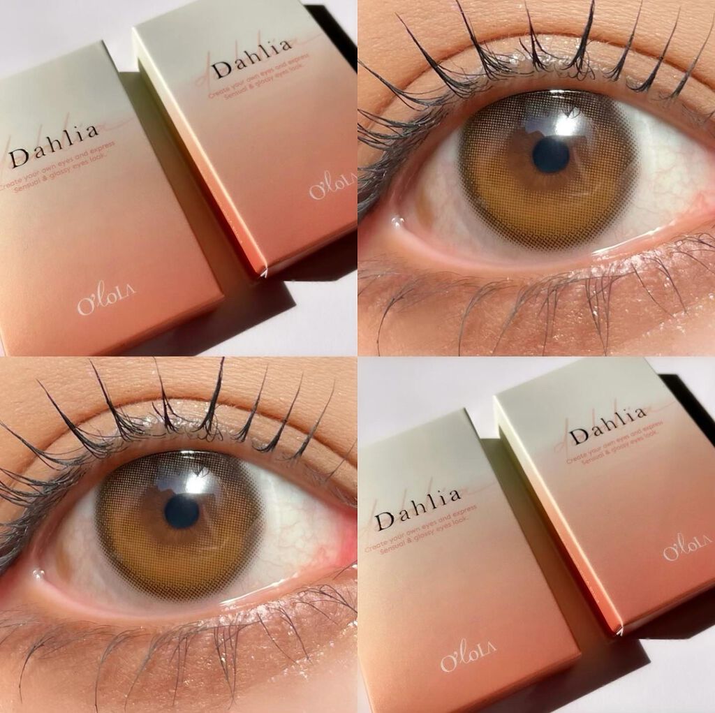 ダリアブラウンマンスリー (DAHLIA BROWN monthly)/OLOLA/1ヶ月(1MONTH)カラコンを使ったクチコミ(1枚目)