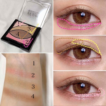 UR GLAM VELVET EYE COLOR PALETTE/U R GLAM/アイシャドウパレットを使ったクチコミ(2枚目)