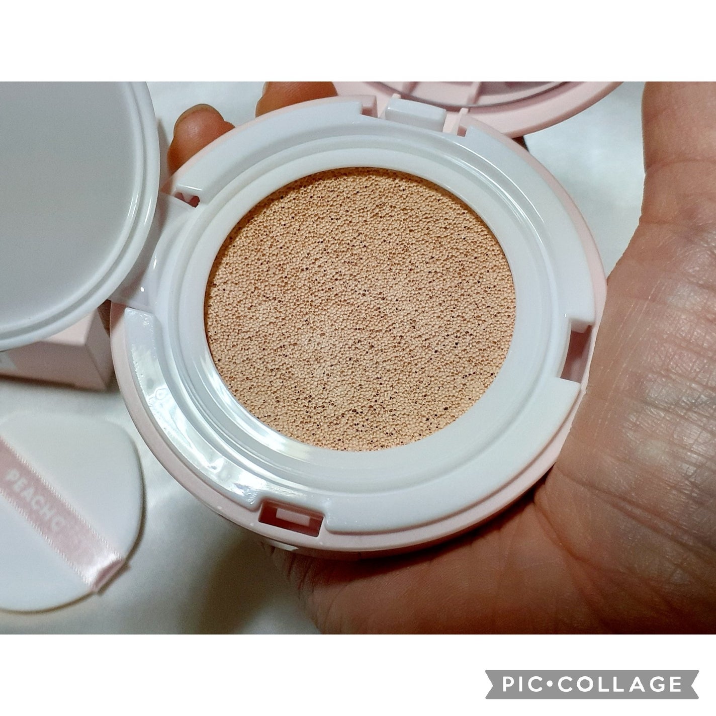 ピーチC フォーカスオン エアーベルベットクッション/Peach C/クッションファンデーションを使ったクチコミ(3枚目)