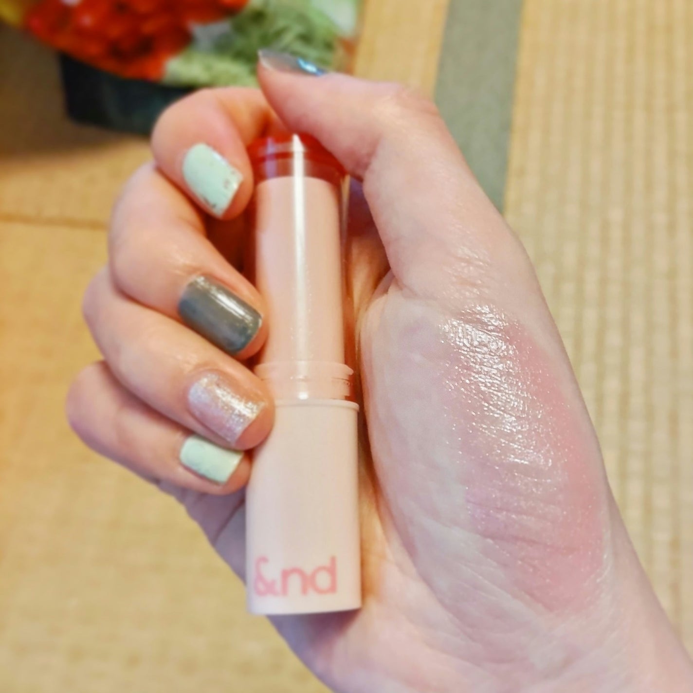 メロウスティックチーク /&nd by rom&nd/ジェル・クリームチークを使ったクチコミ(1枚目)