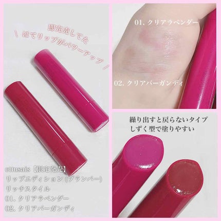 エテュセ リップエディション(プランパー)リッチスタイル/ヘルシースタイル/ettusais/リップケアを使ったクチコミ(1枚目)