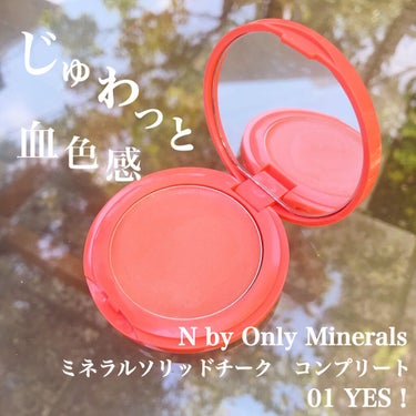N by ONLY MINERALS ミネラルソリッドチーク コンプリート 01 YES!/ONLY MINERALS/ジェル・クリームチークを使ったクチコミ（1枚目）