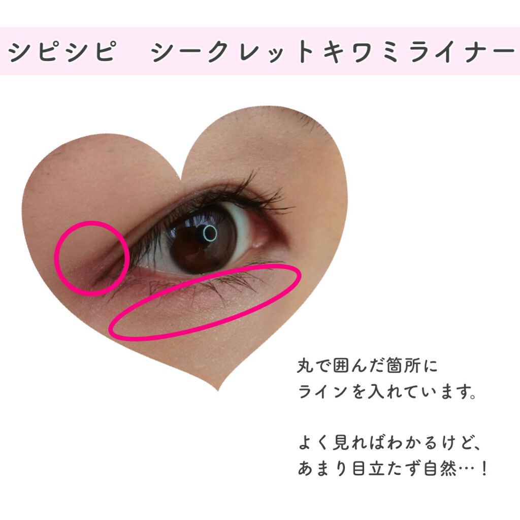 シークレットキワミライナー R/CipiCipi/リキッドアイライナーを使ったクチコミ(3枚目)