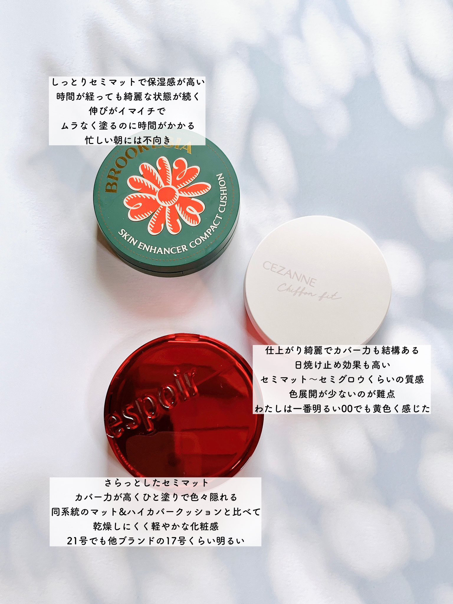 シフォンフィットクッションファンデーション/CEZANNE/クッションファンデーションを使ったクチコミ（2枚目）