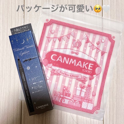 トキメキトゥインクルアイライナー/キャンメイク/リキッドアイライナーを使ったクチコミ(3枚目)