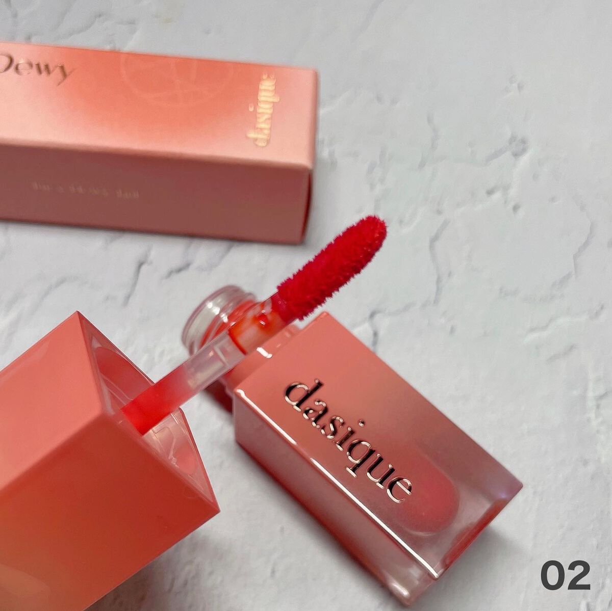 ジューシーデュイティント/dasique/リップティントを使ったクチコミ(4枚目)