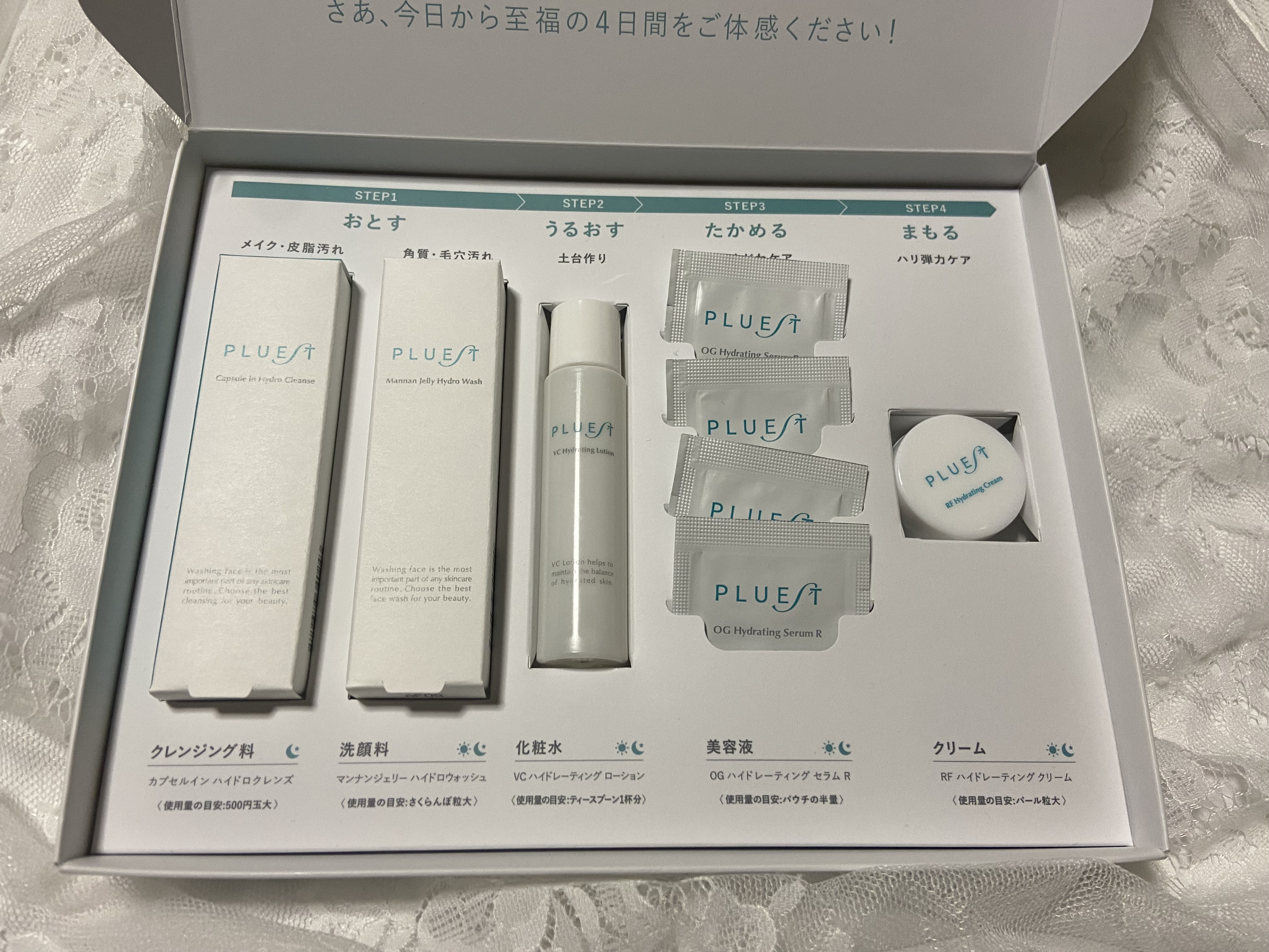 集中トライアル 3点セット/PLUEST/スキンケアキットを使ったクチコミ（1枚目）