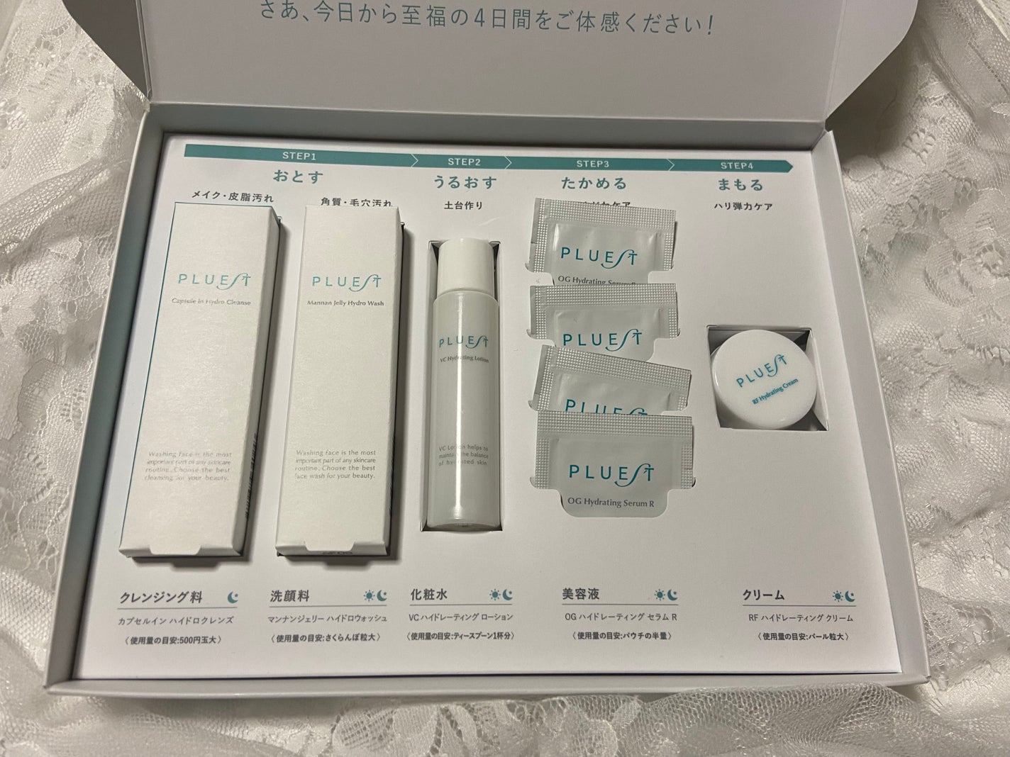 集中トライアル 3点セット/PLUEST/スキンケアキットを使ったクチコミ(1枚目)