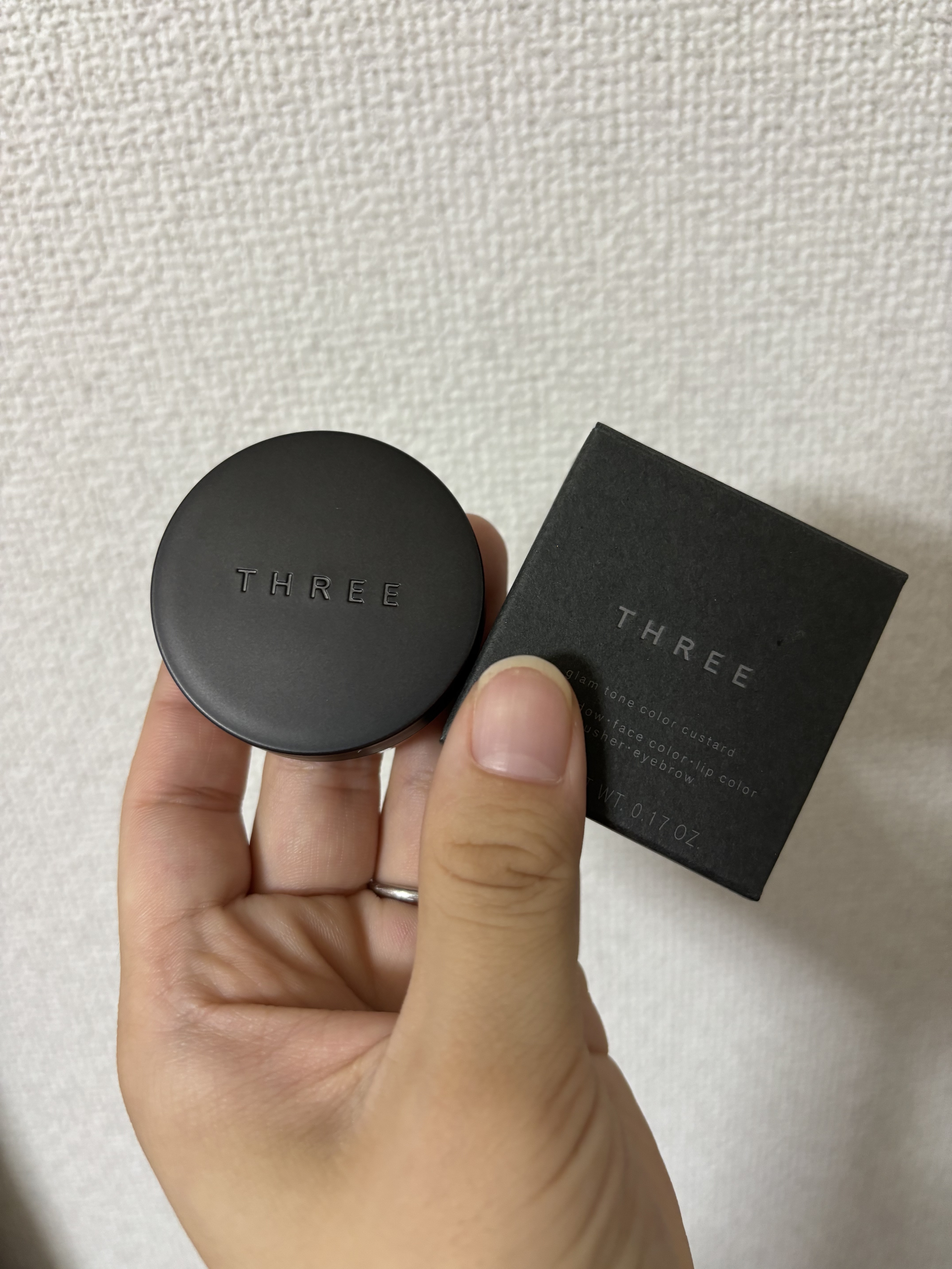 THREE グラムトーンカラーカスタード 04 UNLIMITED TIME/THREE/ジェル・クリームチークを使ったクチコミ（1枚目）