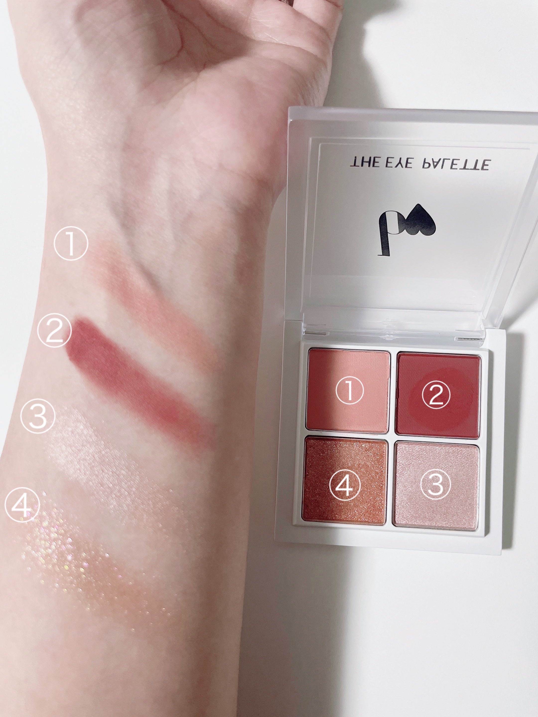 THE アイパレR/b idol/アイシャドウパレットを使ったクチコミ（3枚目）