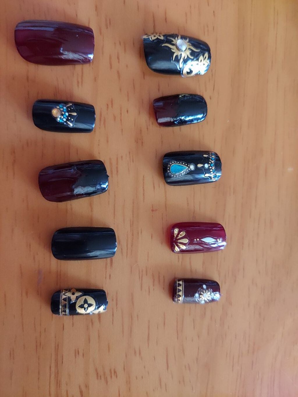 しずくネイルシール/キャンドゥ/ネイルシールを使ったクチコミ(2枚目)